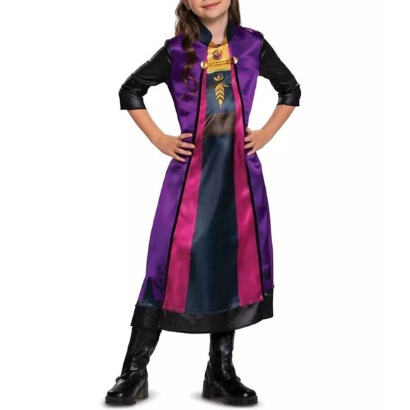 Disguise Kids' Disney Frozen Anna Halloween Costume XS (3-4T)/ S (4-6X) - Picture 2 of 8